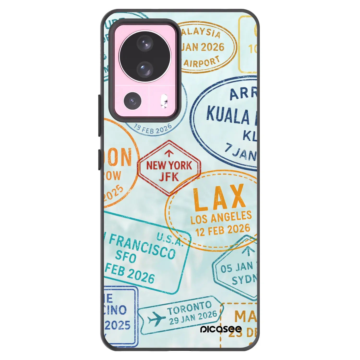 Silikonový černý obal pro Xiaomi 13 Lite - PASSPORT EDITION