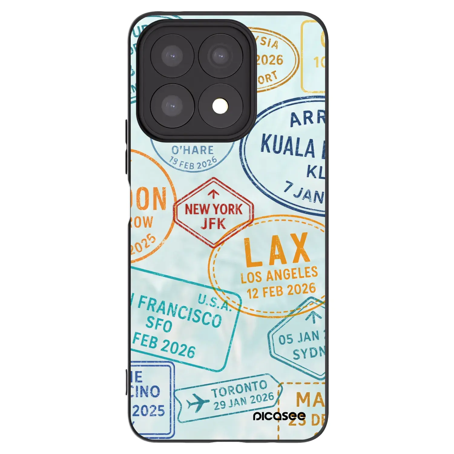Silikonový černý obal pro Honor X8a - PASSPORT EDITION