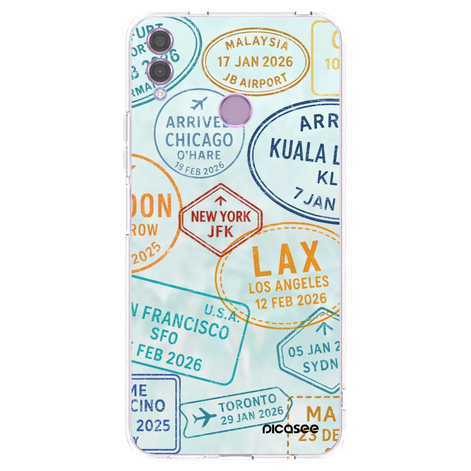 Silikonový průhledný obal pro Honor 8X - PASSPORT EDITION