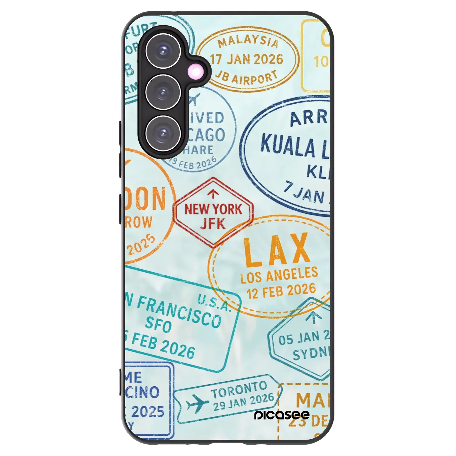Silikonový černý obal pro Samsung Galaxy A54 5G A546B - PASSPORT EDITION