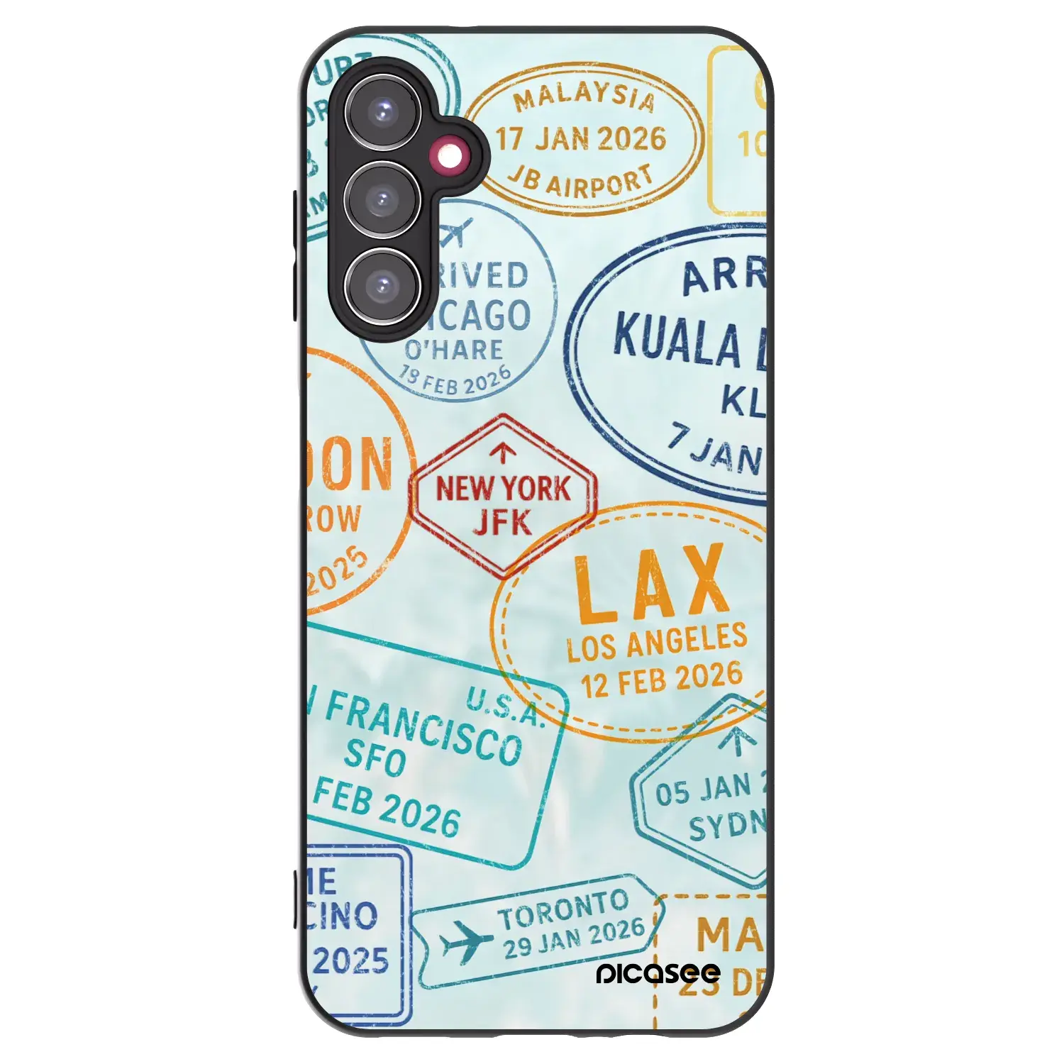 Silikonový černý obal pro Samsung Galaxy A14 5G A146P - PASSPORT EDITION
