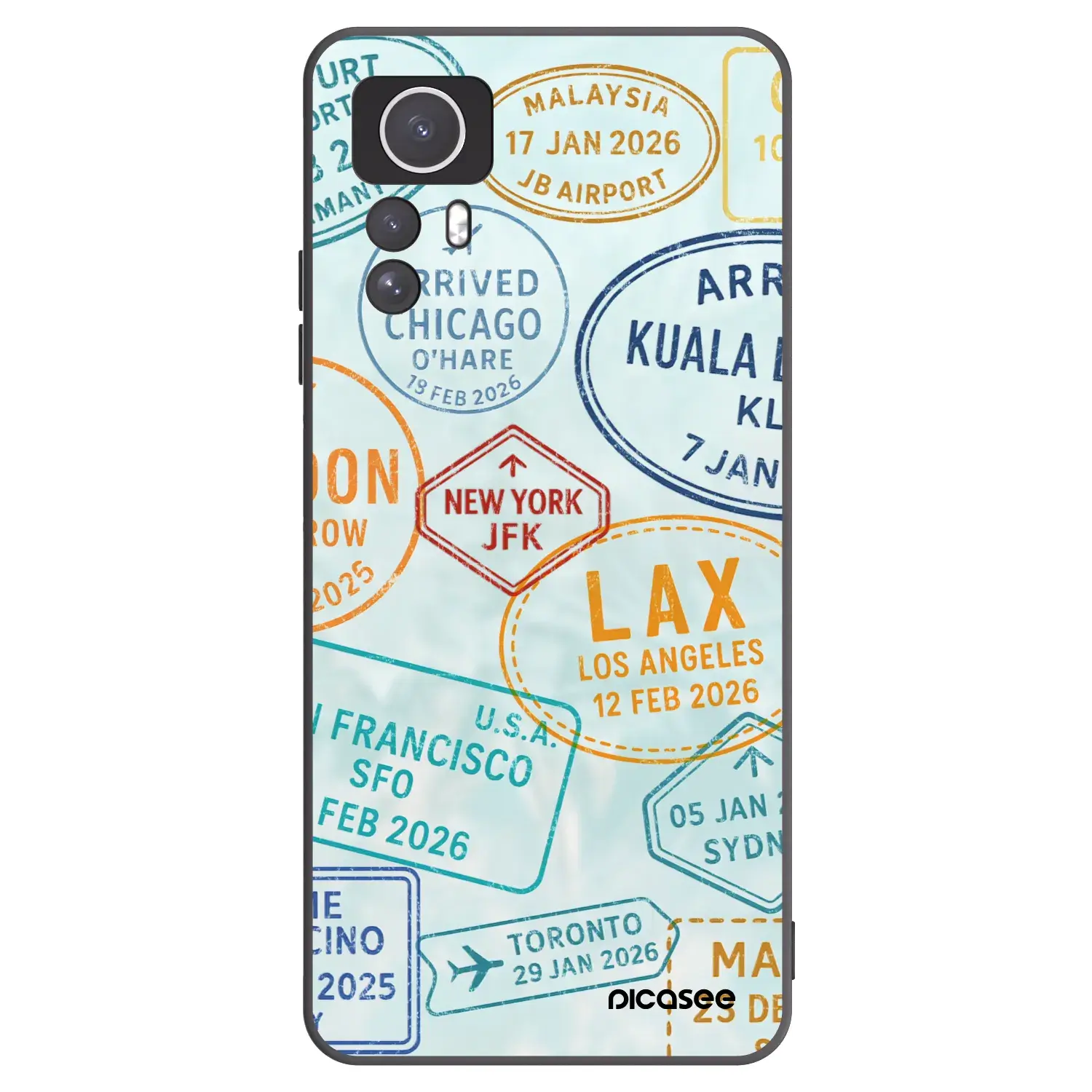 Silikonový černý obal pro Xiaomi Redmi Note 12S - PASSPORT EDITION