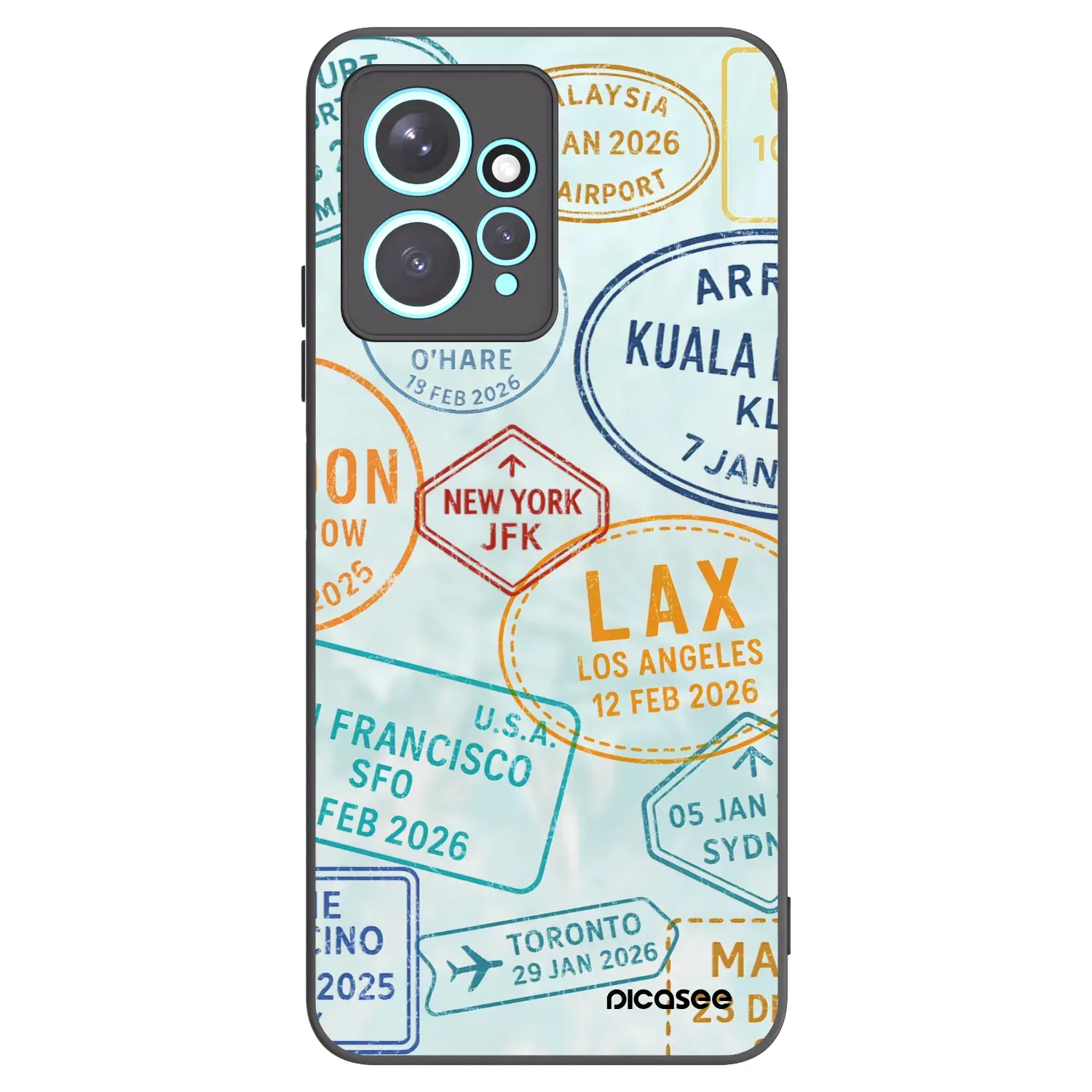 Silikonový černý obal pro Xiaomi Redmi Note 12 4G - PASSPORT EDITION