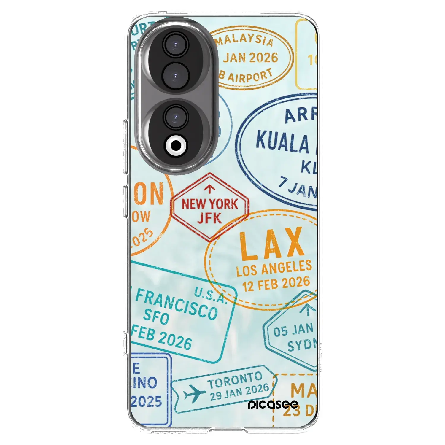 Silikonový průhledný obal pro Honor 90 5G - PASSPORT EDITION