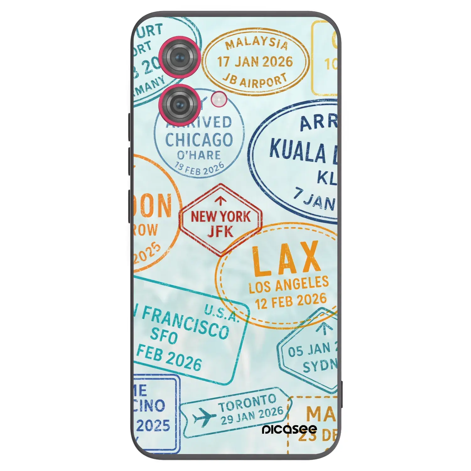 Silikonový černý obal pro Motorola Moto G84 5G - PASSPORT EDITION