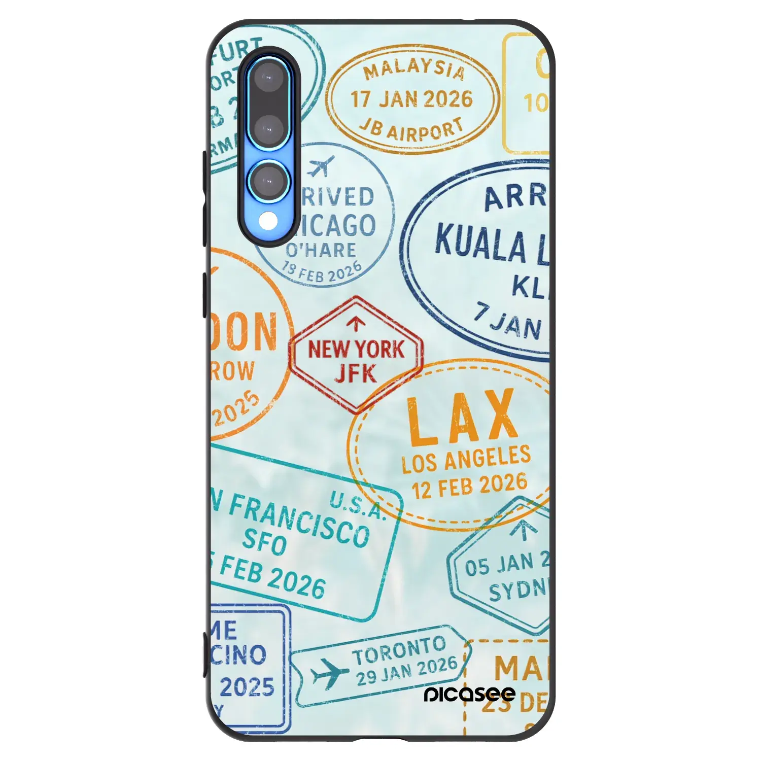 Silikonový černý obal pro Huawei P20 Pro - PASSPORT EDITION