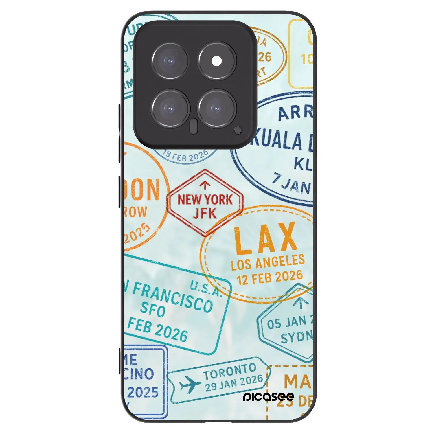 Silikonový černý obal pro Xiaomi 14 - PASSPORT EDITION