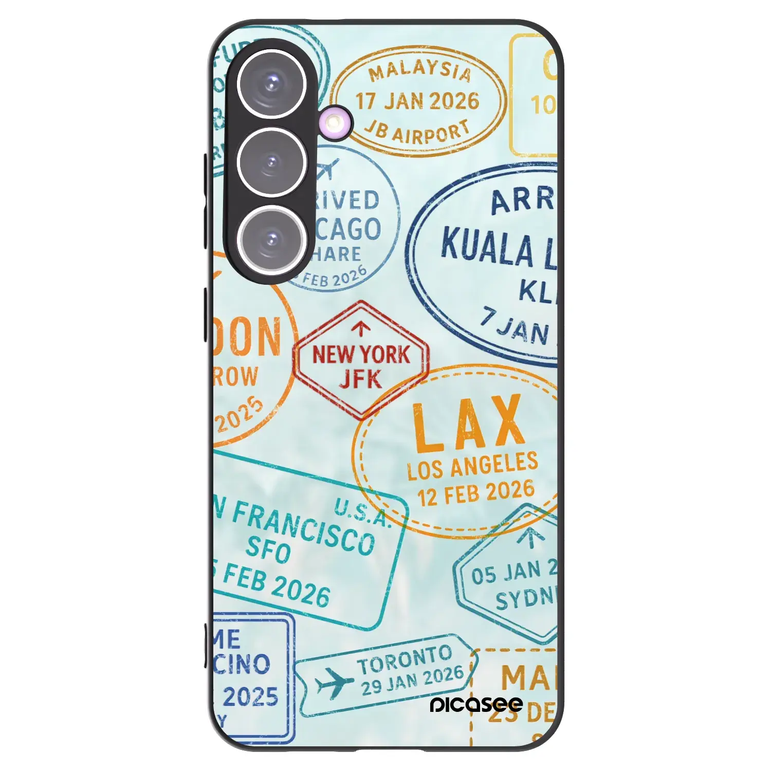 Silikonový černý obal pro Samsung Galaxy S24+ S926B 5G - PASSPORT EDITION