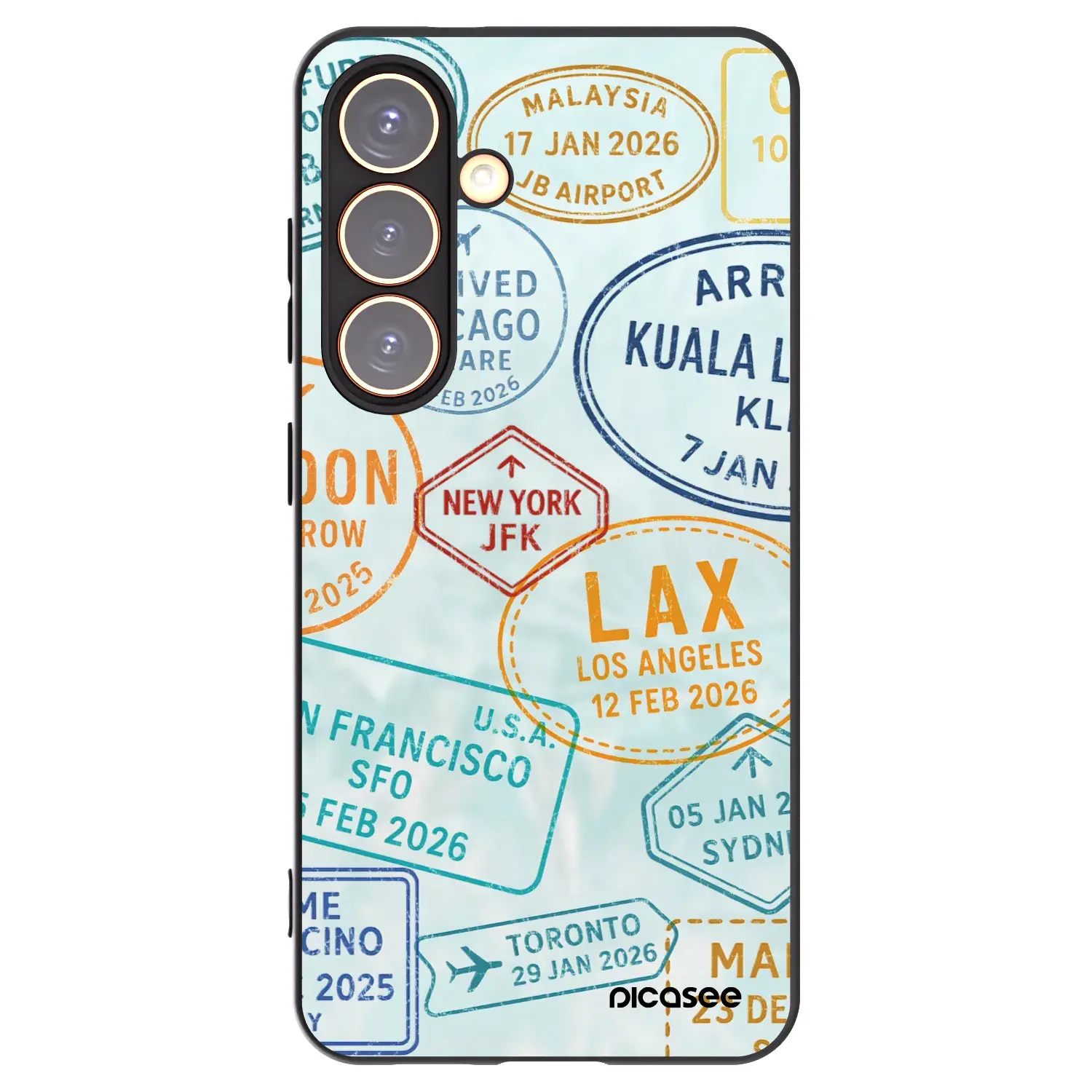 Silikonový černý obal pro Samsung Galaxy S24 S921B 5G - PASSPORT EDITION