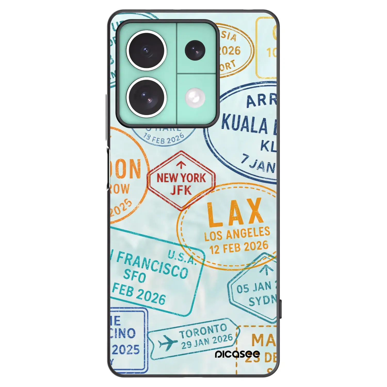 Silikonový černý obal pro Xiaomi Redmi Note 13 5G - PASSPORT EDITION