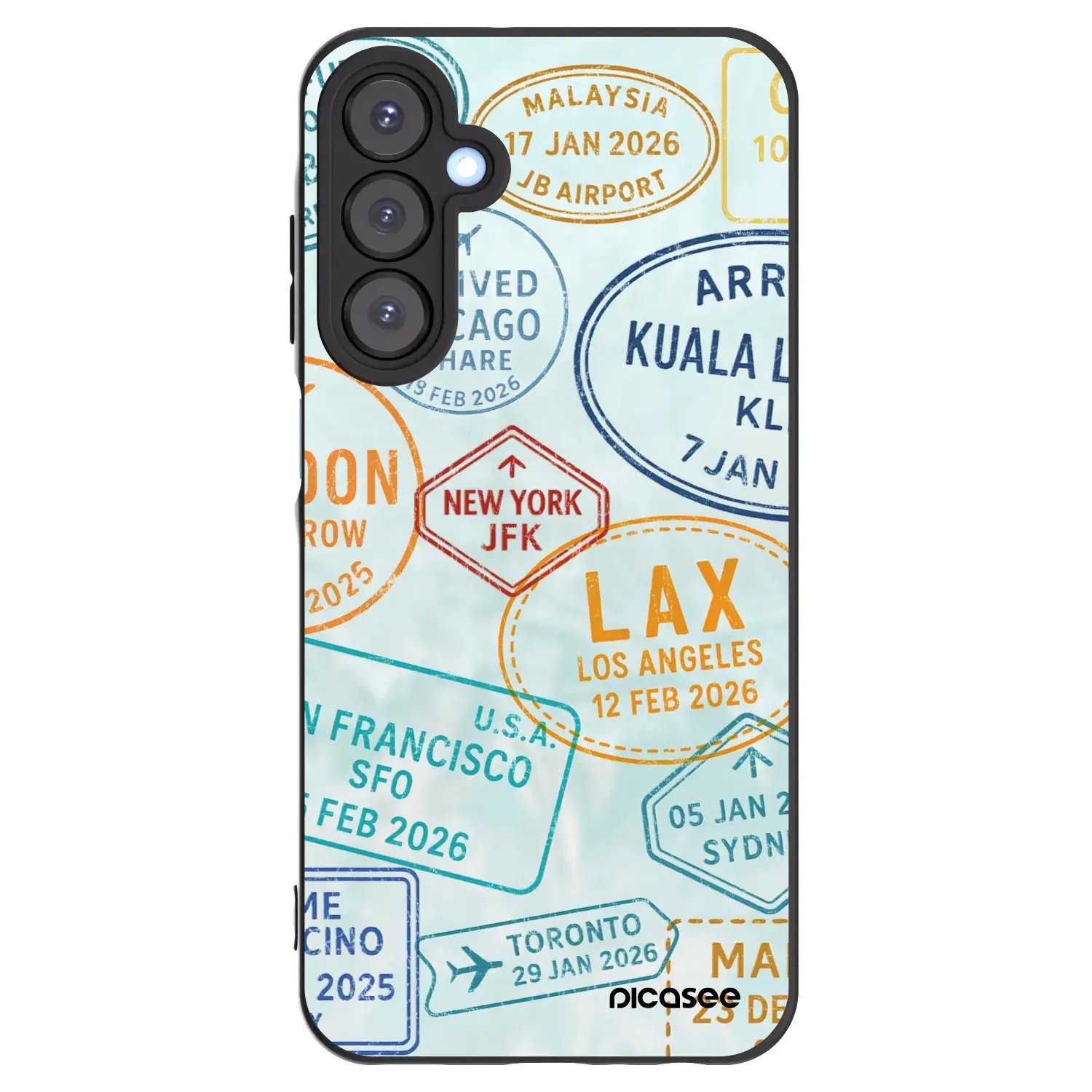 Silikonový černý obal pro Samsung Galaxy A25 A256B 5G - PASSPORT EDITION