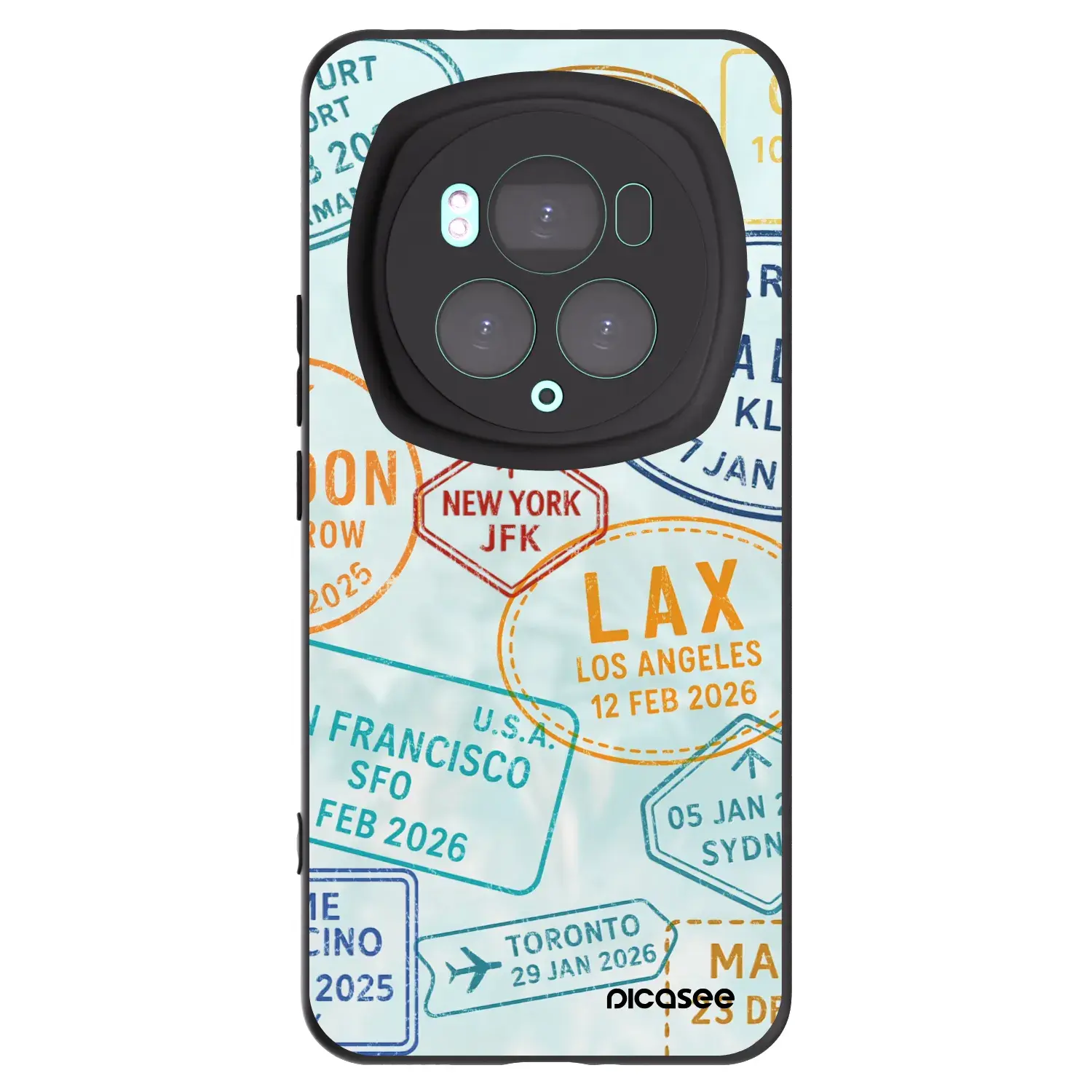 Silikonový černý obal pro Honor Magic6 Pro - PASSPORT EDITION