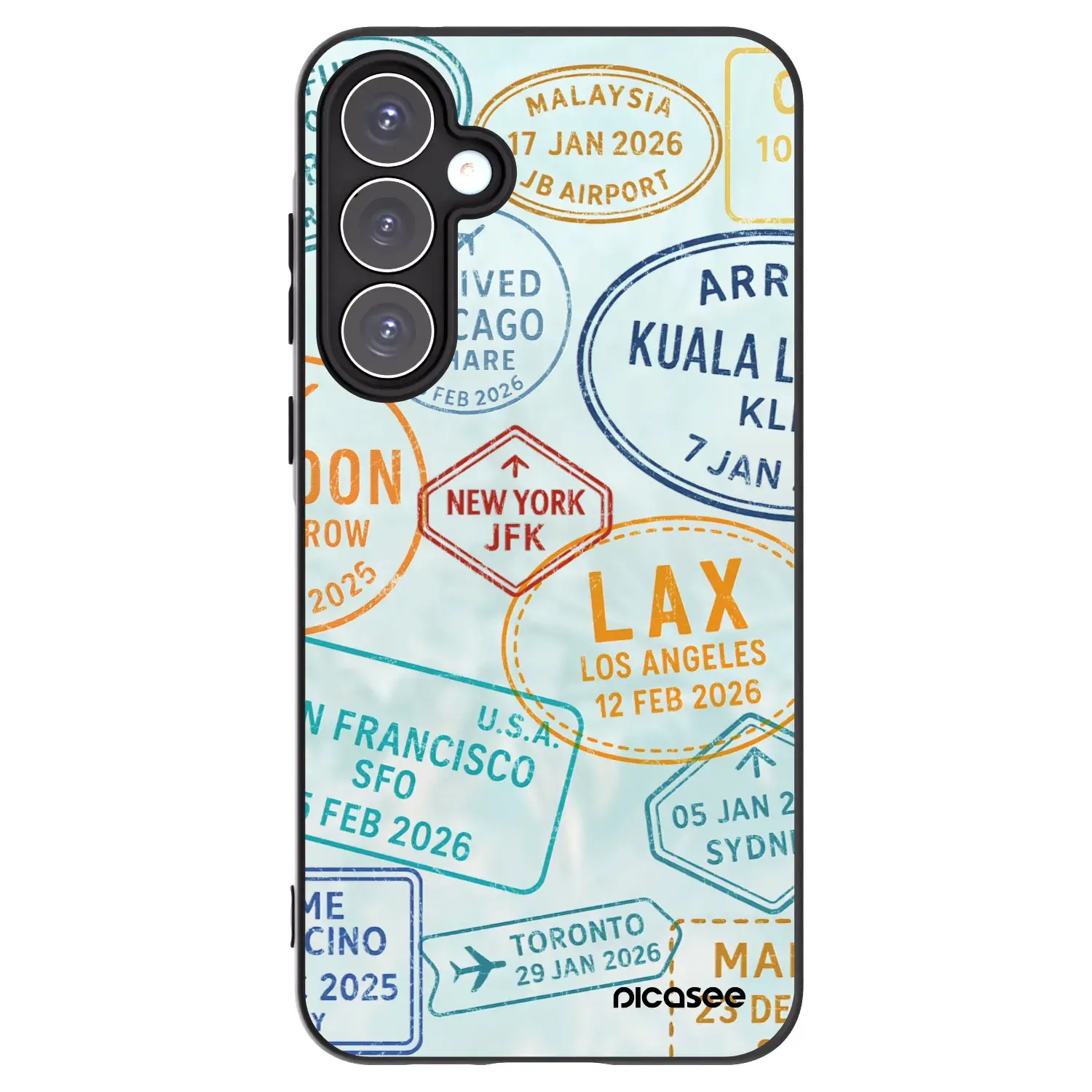 Silikonový černý obal pro Samsung Galaxy A55 5G A556B - PASSPORT EDITION