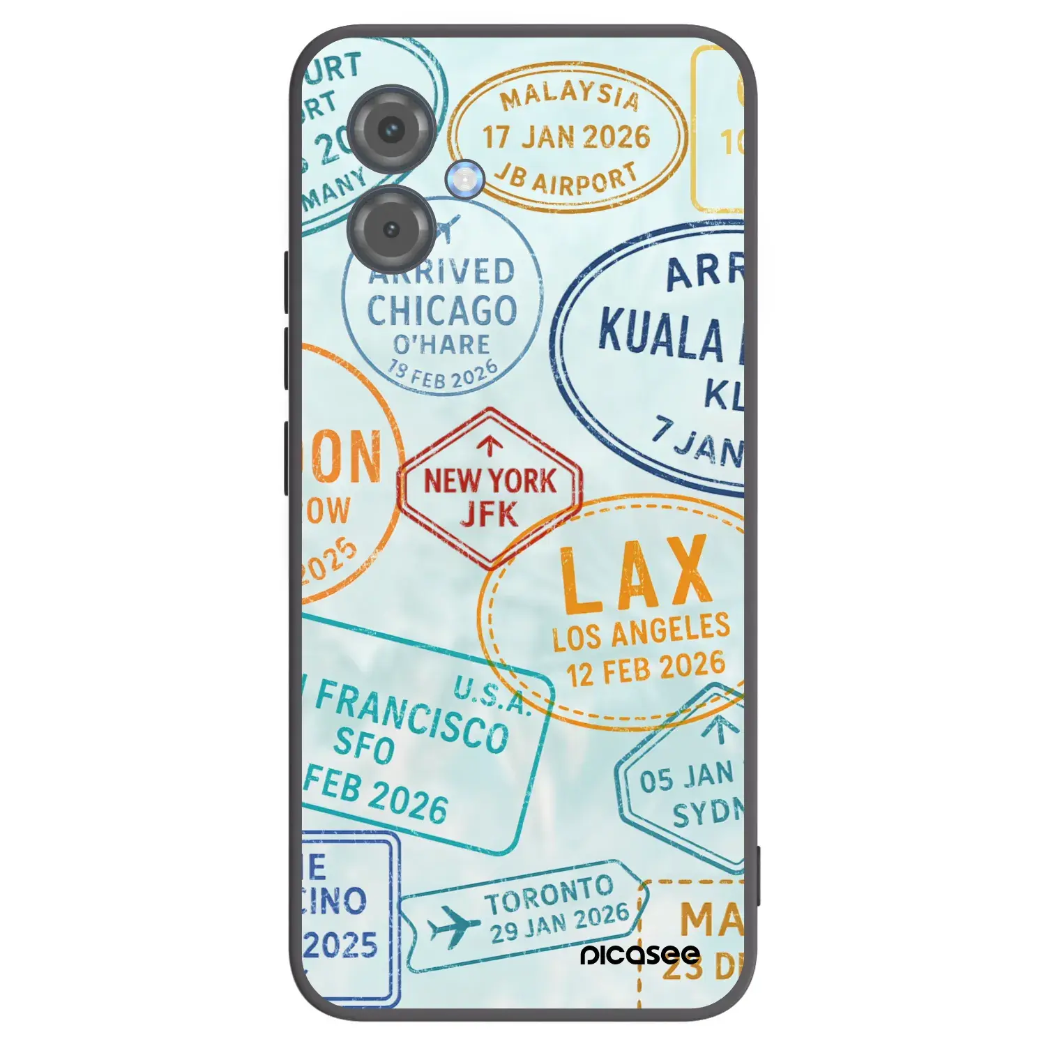 Silikonový černý obal pro Motorola Moto G14 - PASSPORT EDITION