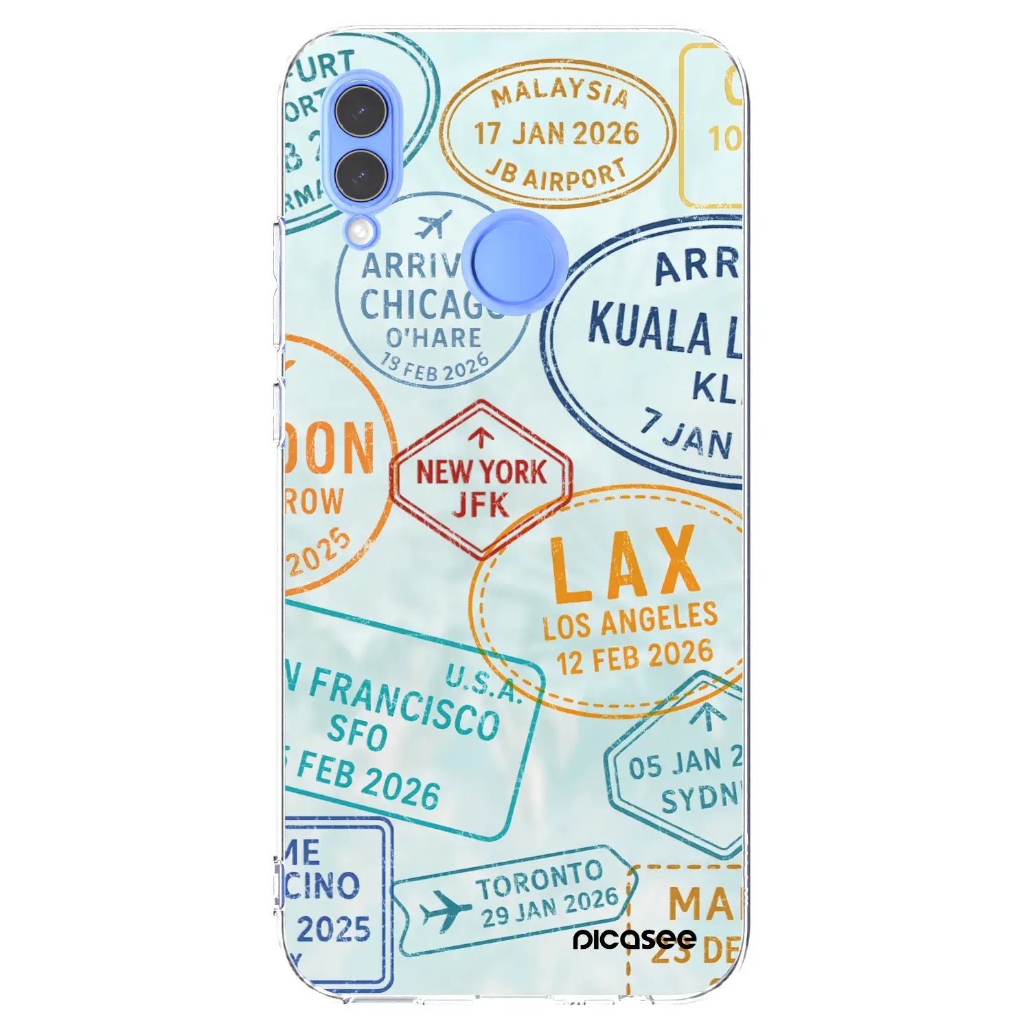 Silikonový průhledný obal pro Honor 10 Lite - PASSPORT EDITION
