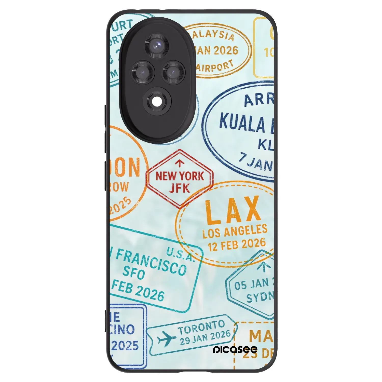 Silikonový černý obal pro Honor 200 Pro 5G - PASSPORT EDITION