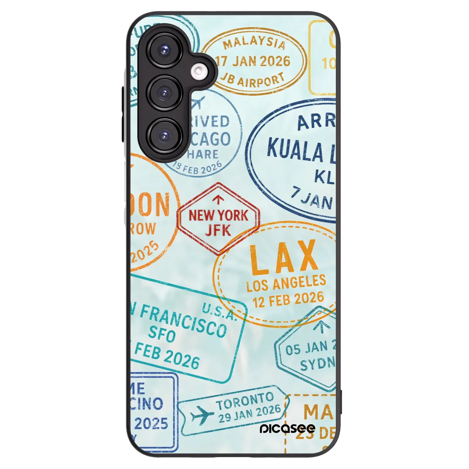 Silikonový černý obal pro Samsung Galaxy A16 5G - PASSPORT EDITION