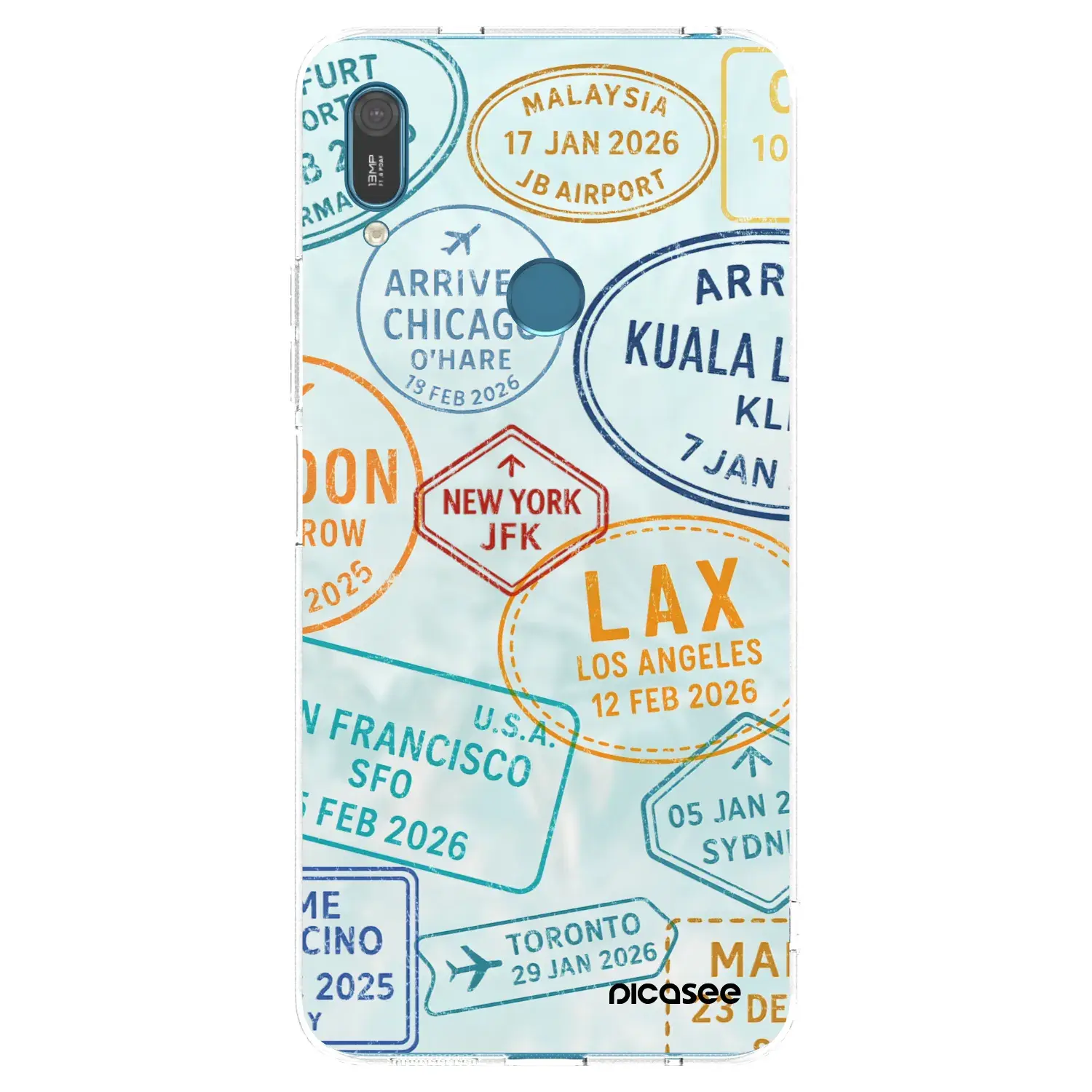Silikonový průhledný obal pro Huawei Y7 2019 - PASSPORT EDITION