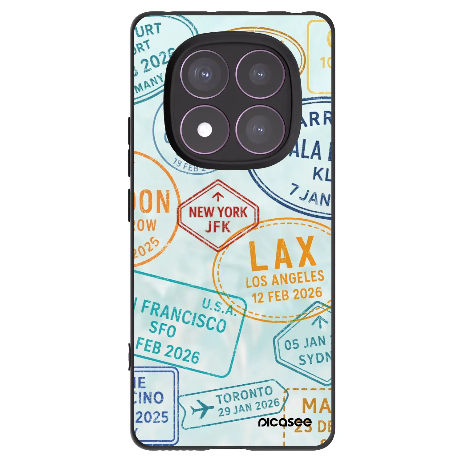 Silikonový černý obal pro Xiaomi Redmi Note 14 Pro 4G - PASSPORT EDITION