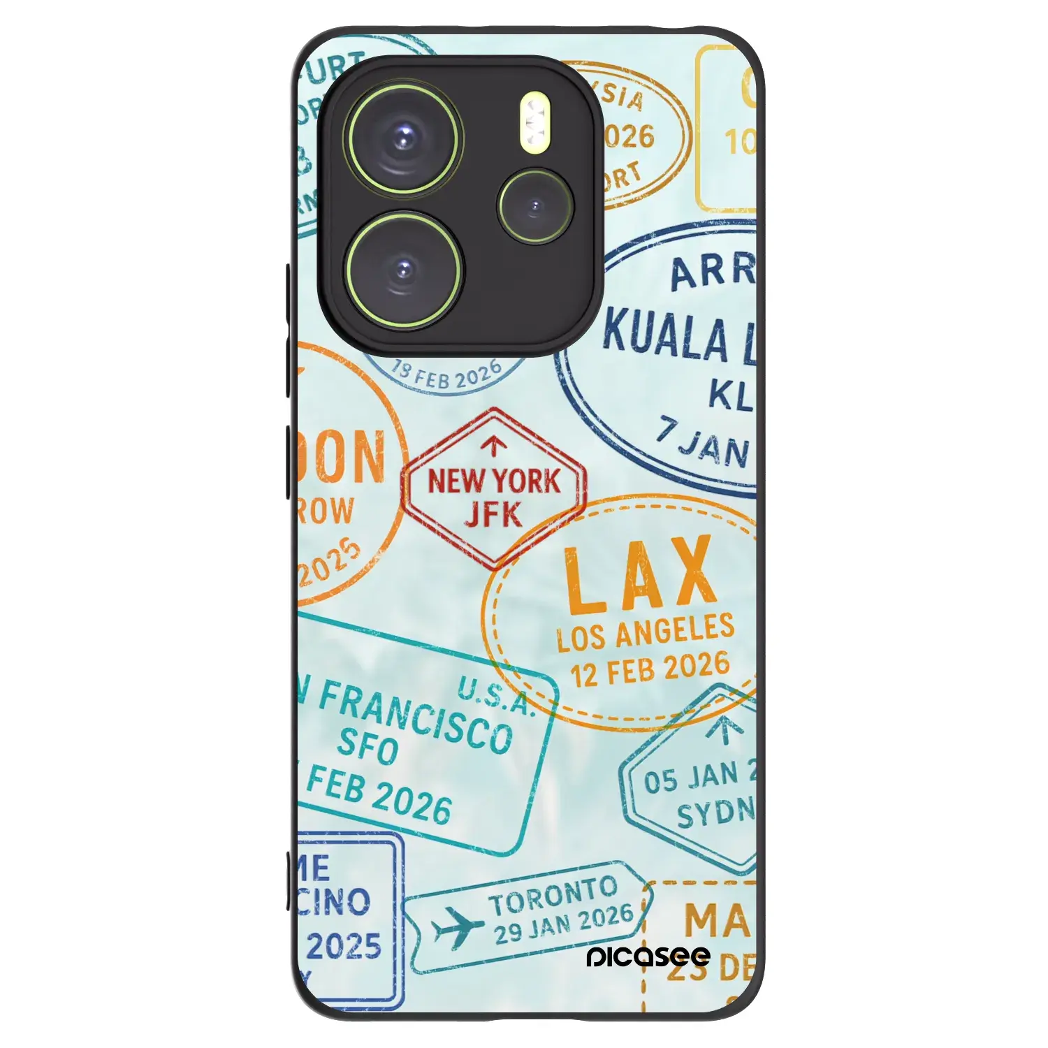 Silikonový černý obal pro Xiaomi Redmi Note 14 4G - PASSPORT EDITION