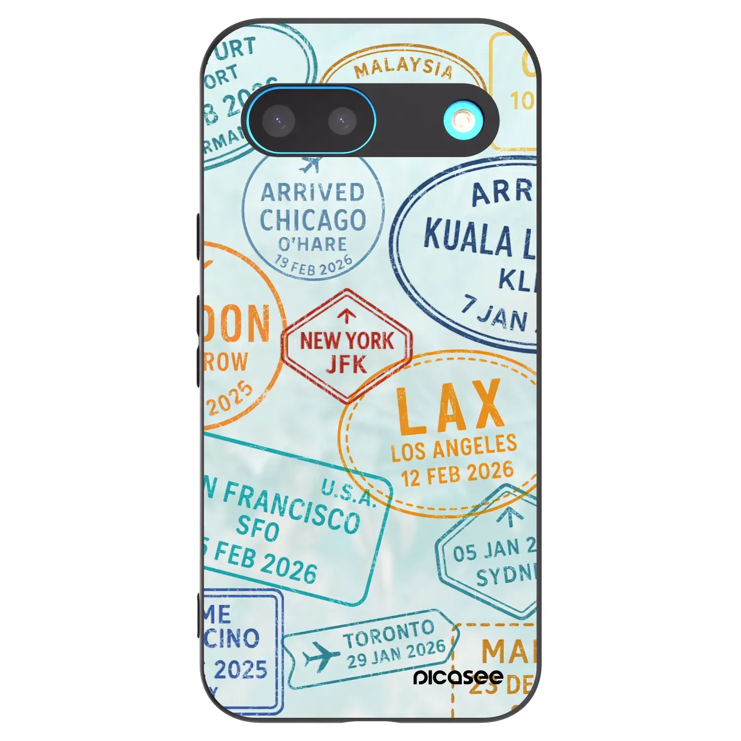 Silikonový černý obal pro Google Pixel 8 - PASSPORT EDITION