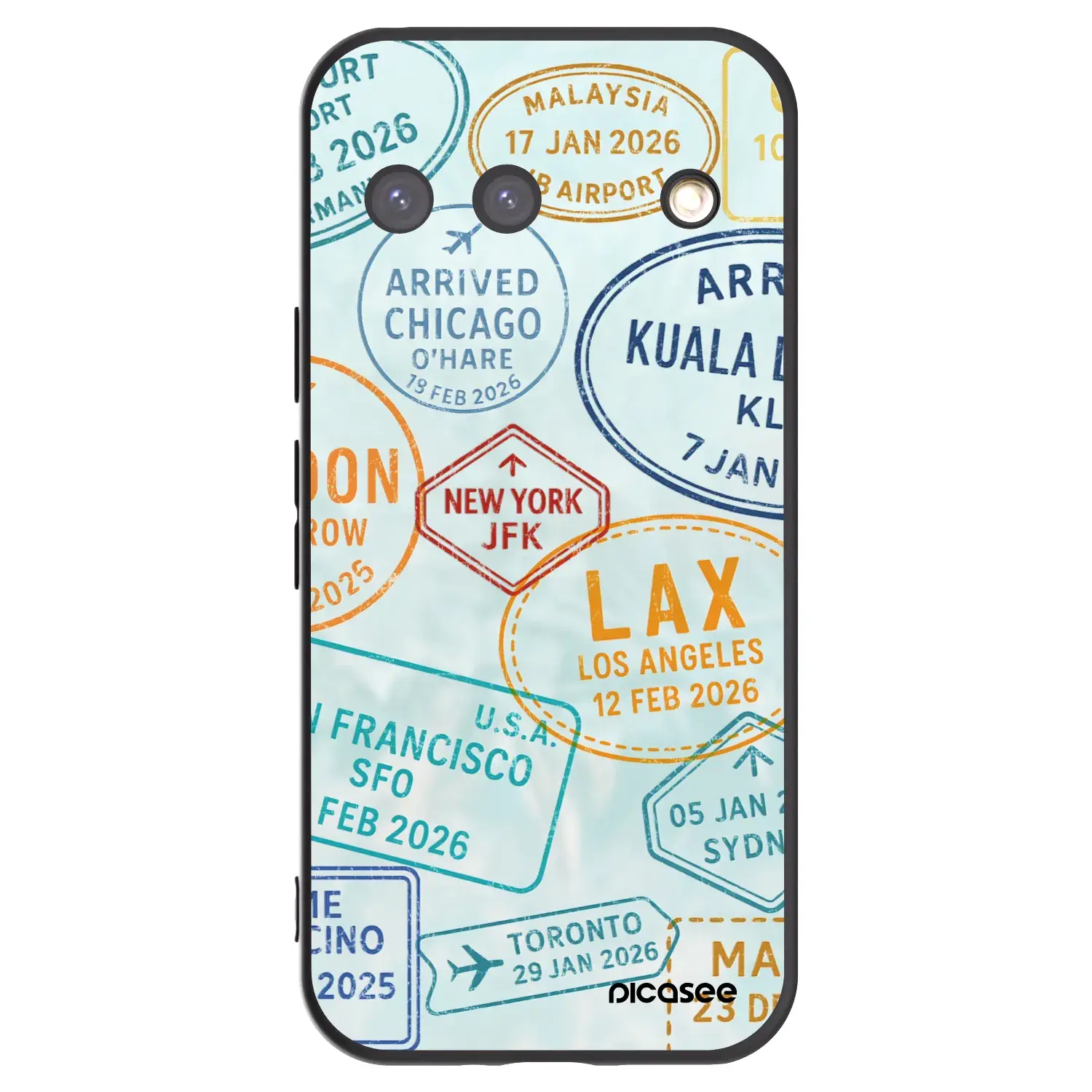 Silikonový černý obal pro Google Pixel 9 - PASSPORT EDITION