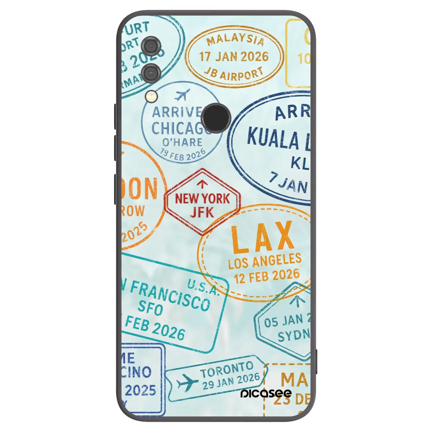 Silikonový černý obal pro Xiaomi Redmi Note 7 - PASSPORT EDITION