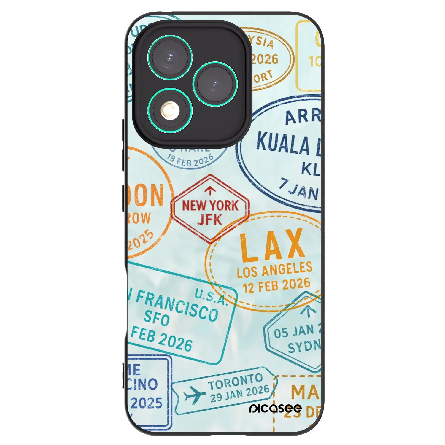 Silikonový černý obal pro Honor 400 Lite 5G - PASSPORT EDITION