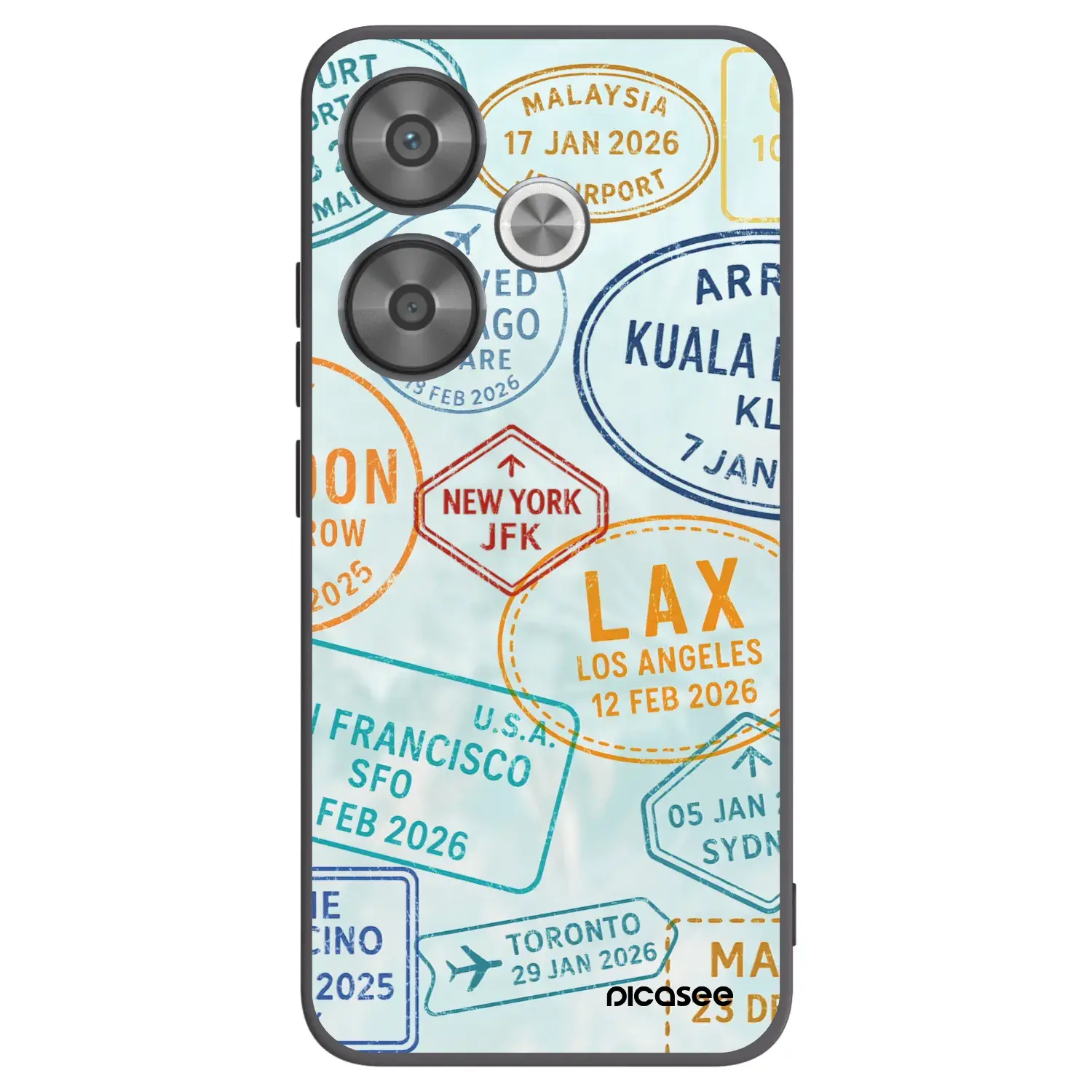 Silikonový černý obal pro Xiaomi Poco F6 - PASSPORT EDITION