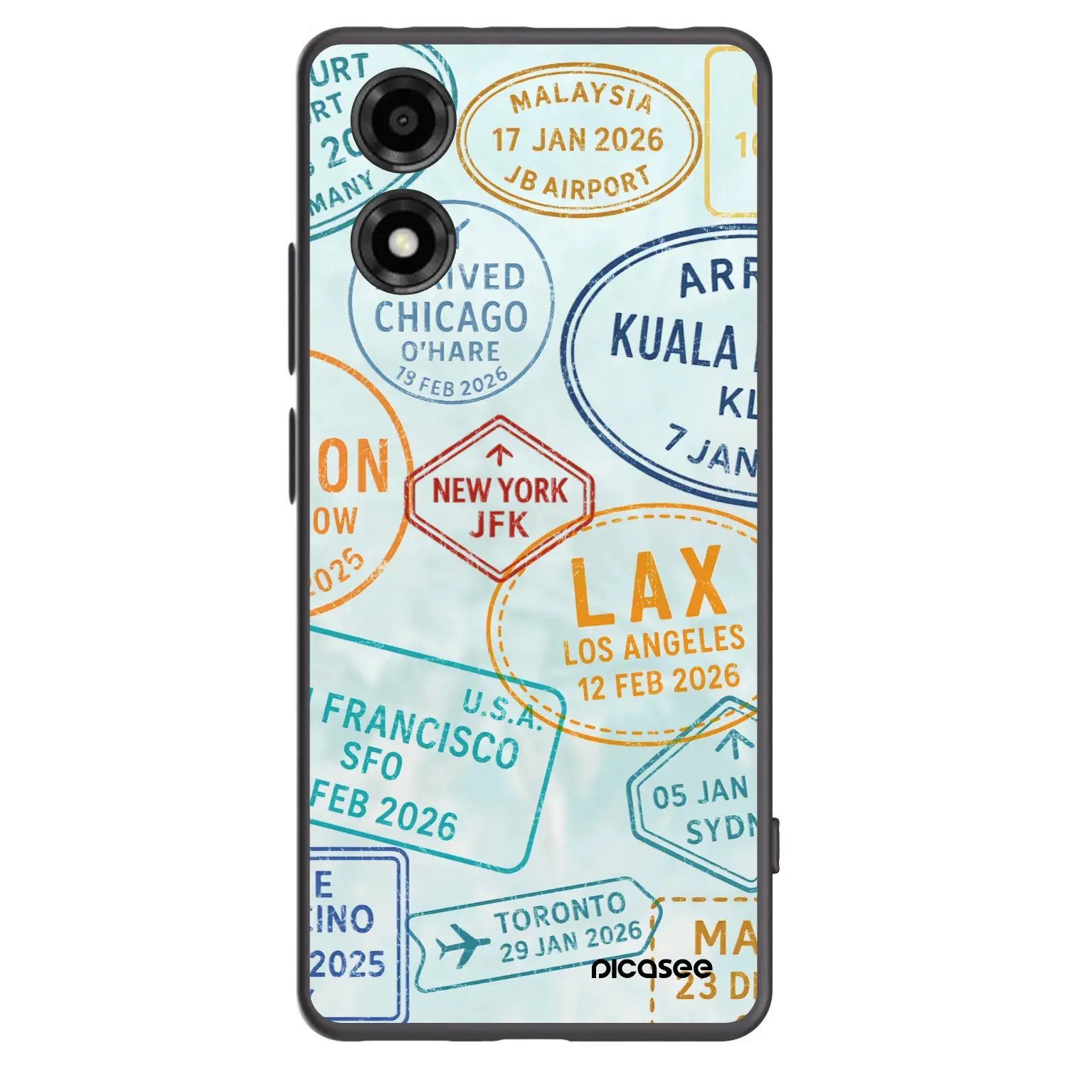 Silikonový černý obal pro Motorola Moto E14 - PASSPORT EDITION