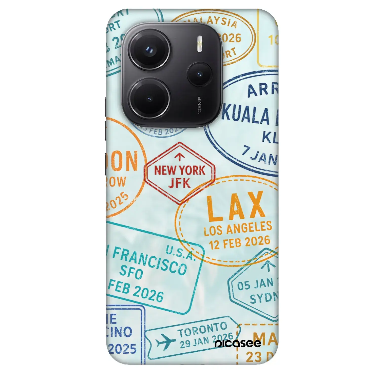 Fashion Case pro Xiaomi Redmi Note 14 5G - PASSPORT EDITION