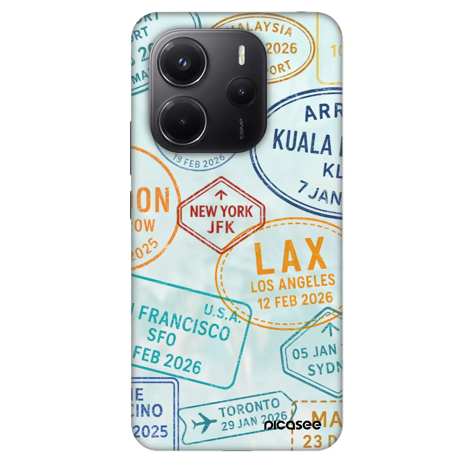 Fashion Case pro Xiaomi Redmi Note 14 4G - PASSPORT EDITION