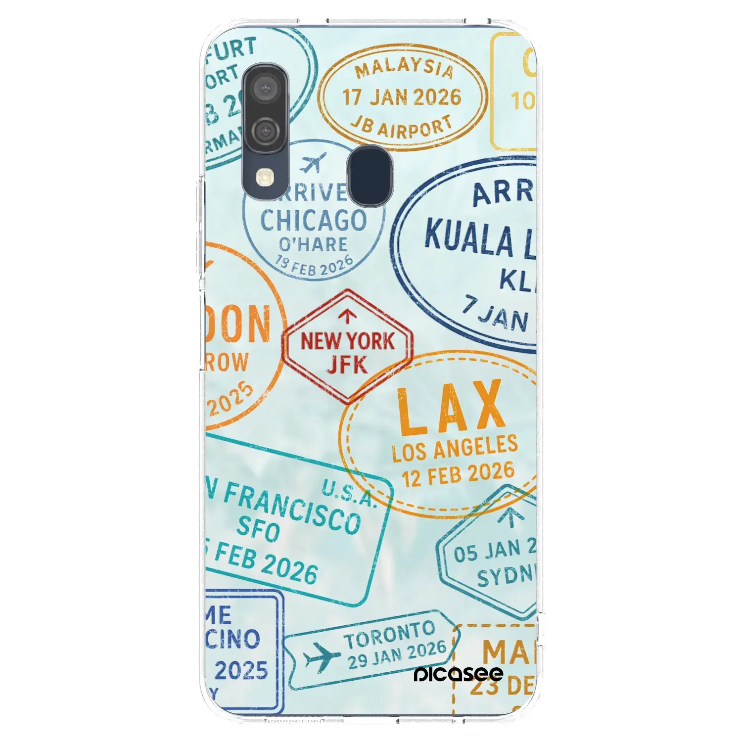 Silikonový průhledný obal pro Samsung Galaxy A40 A405F - PASSPORT EDITION