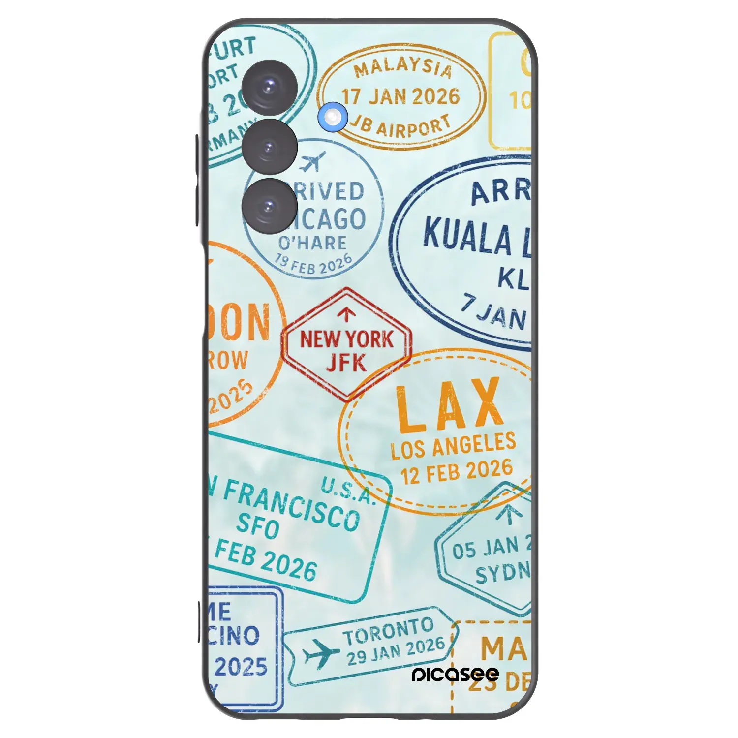 Silikonový černý obal pro Samsung Galaxy A17 5G - PASSPORT EDITION