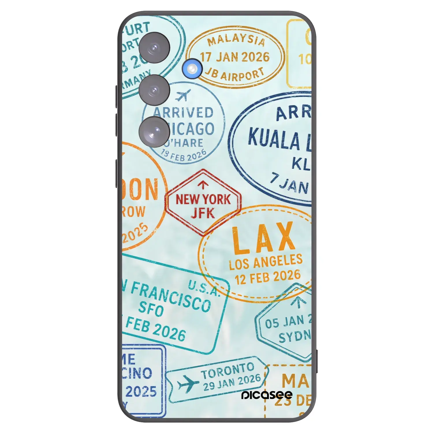 Silikonový černý obal pro Samsung Galaxy S25 FE 5G - PASSPORT EDITION