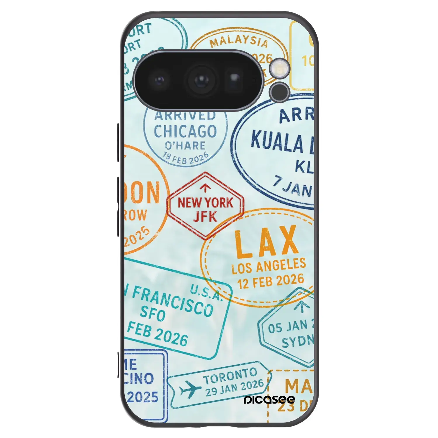 Silikonový černý obal pro Google Pixel 10 Pro - PASSPORT EDITION