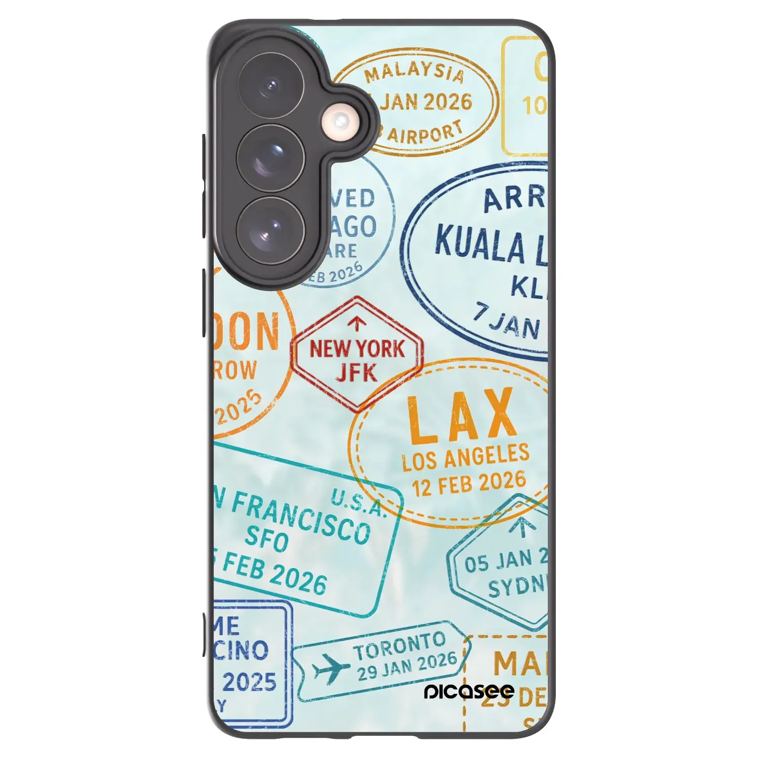 Silikonový černý obal pro Samsung Galaxy S26+ - PASSPORT EDITION