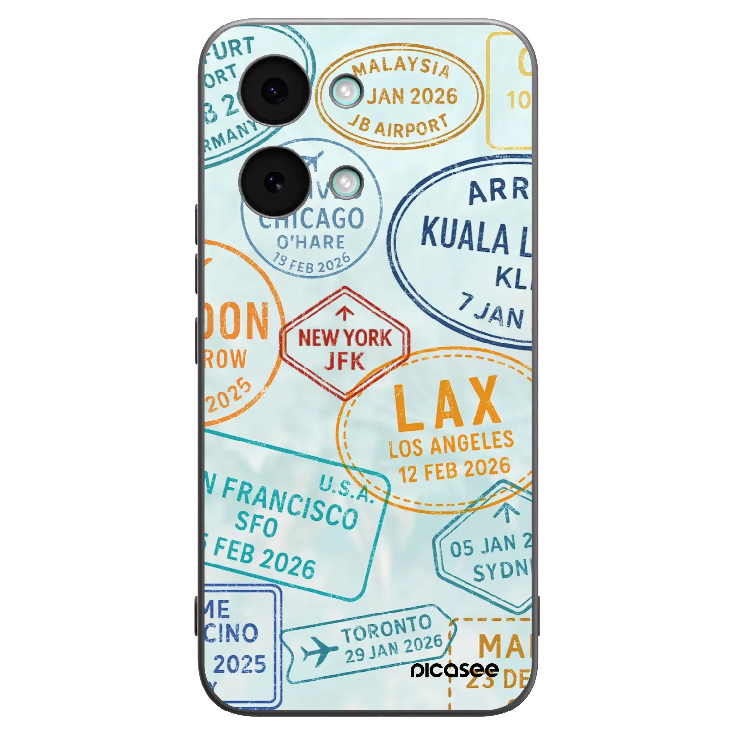 Silikonový černý obal pro Xiaomi Poco X8 Pro Max - PASSPORT EDITION