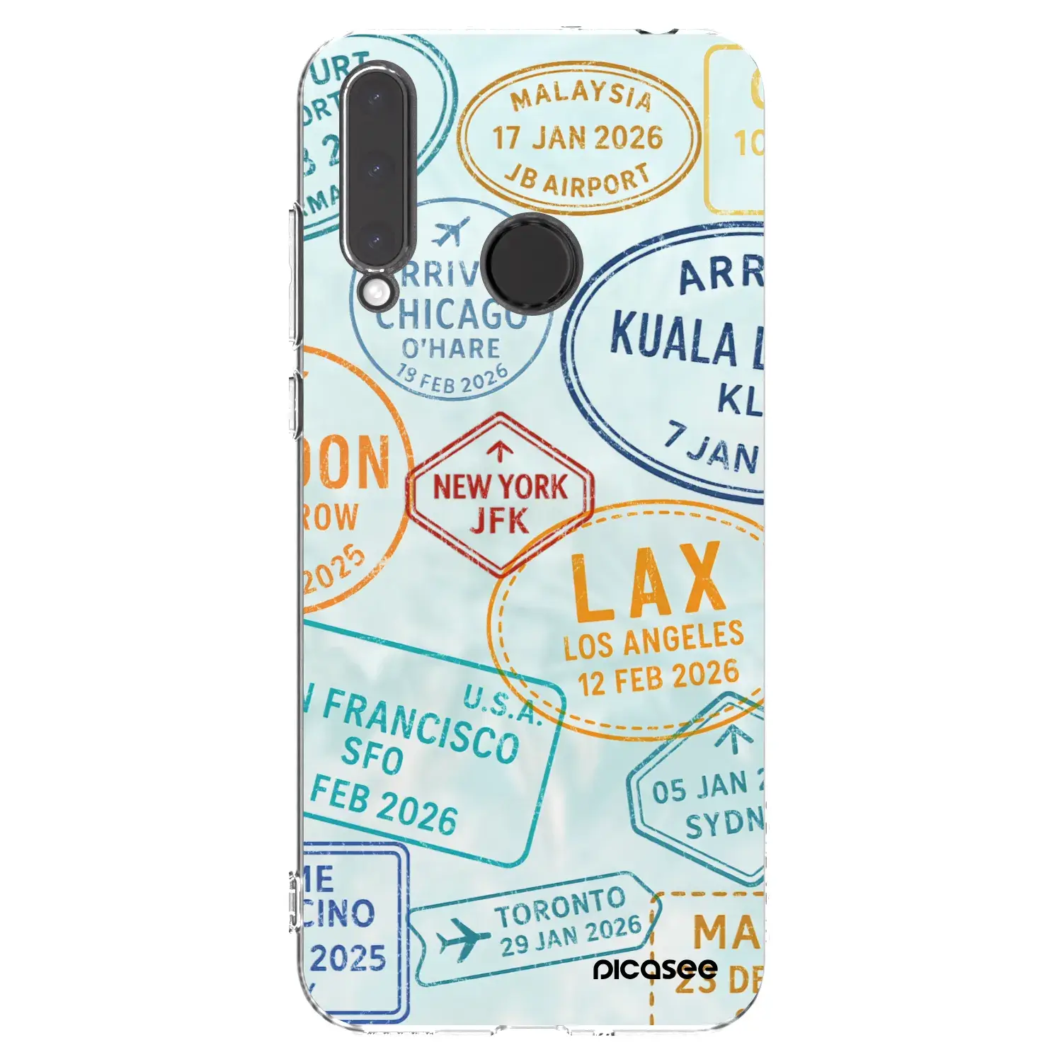 Silikonový průhledný obal pro Honor 20 Lite - PASSPORT EDITION