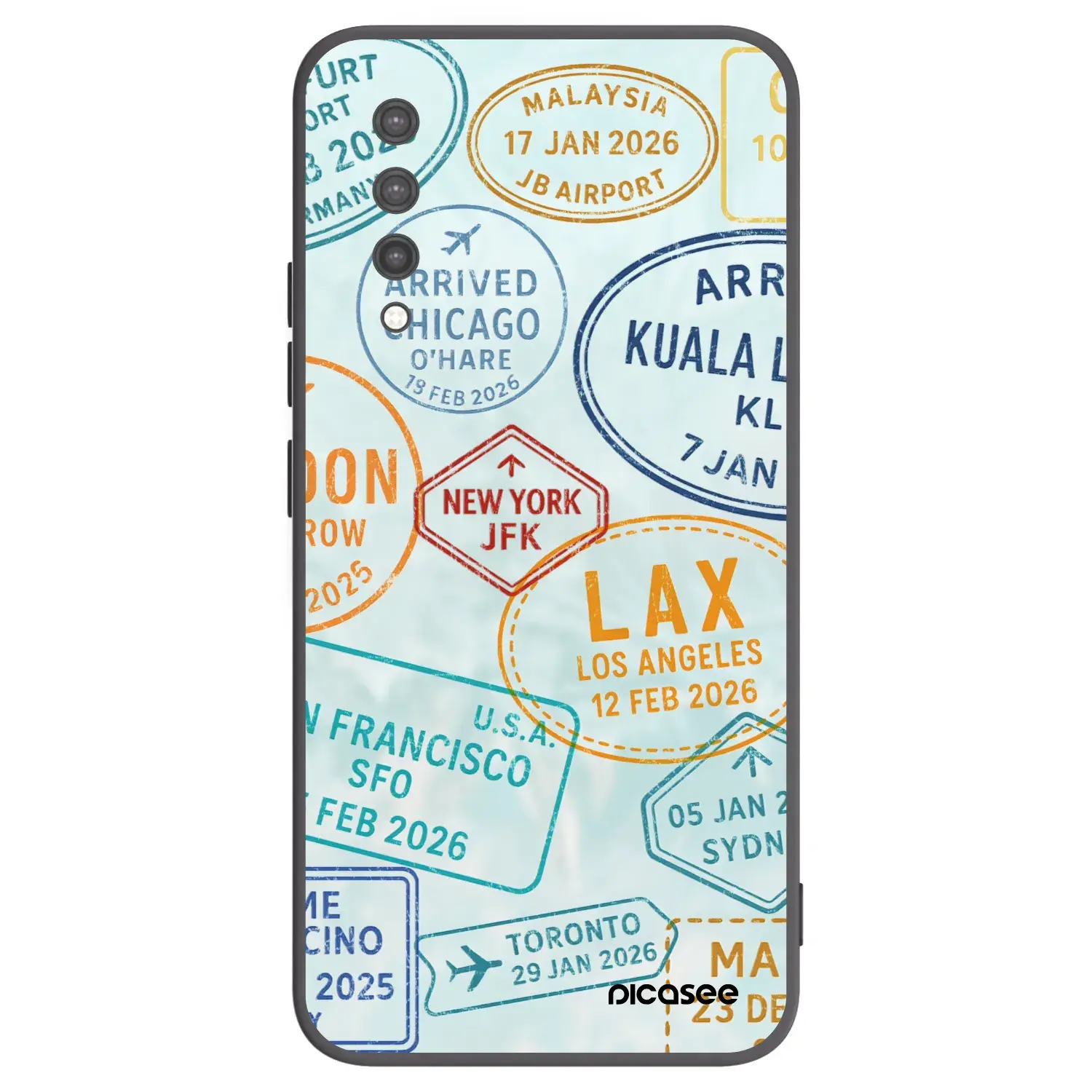 Silikonový černý obal pro Xiaomi Mi 9 Lite - PASSPORT EDITION