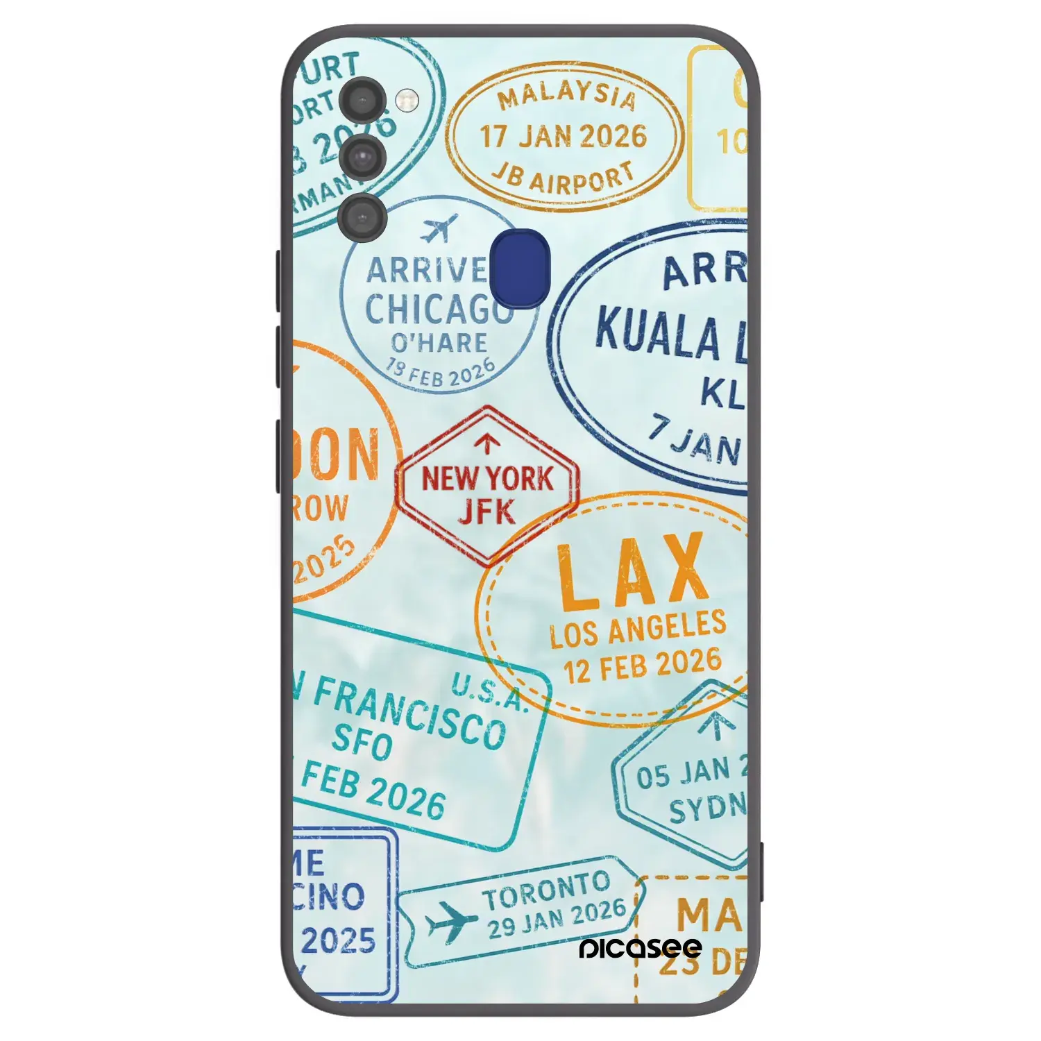 Silikonový černý obal pro Samsung Galaxy M21 M215F - PASSPORT EDITION
