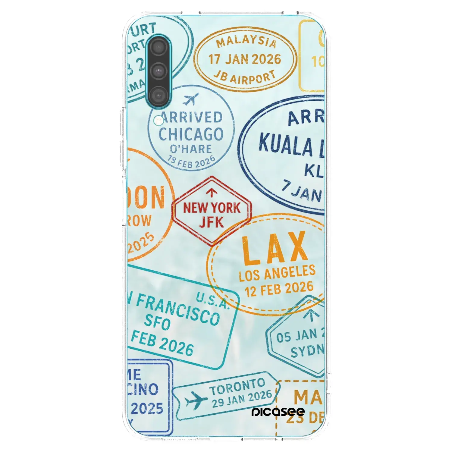 Silikonový průhledný obal pro Samsung Galaxy A30s A307F - PASSPORT EDITION