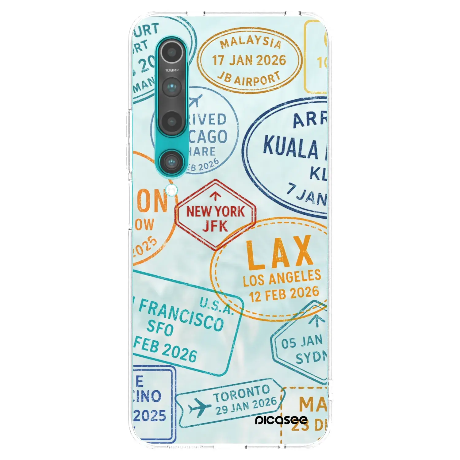 Silikonový průhledný obal pro Xiaomi Mi 10 - PASSPORT EDITION
