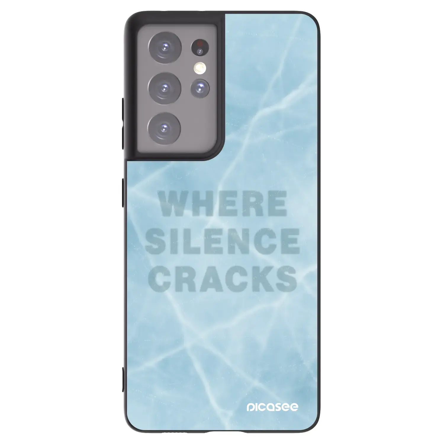 Silikonový černý obal pro Samsung Galaxy S21 Ultra 5G G998B - SILENCE