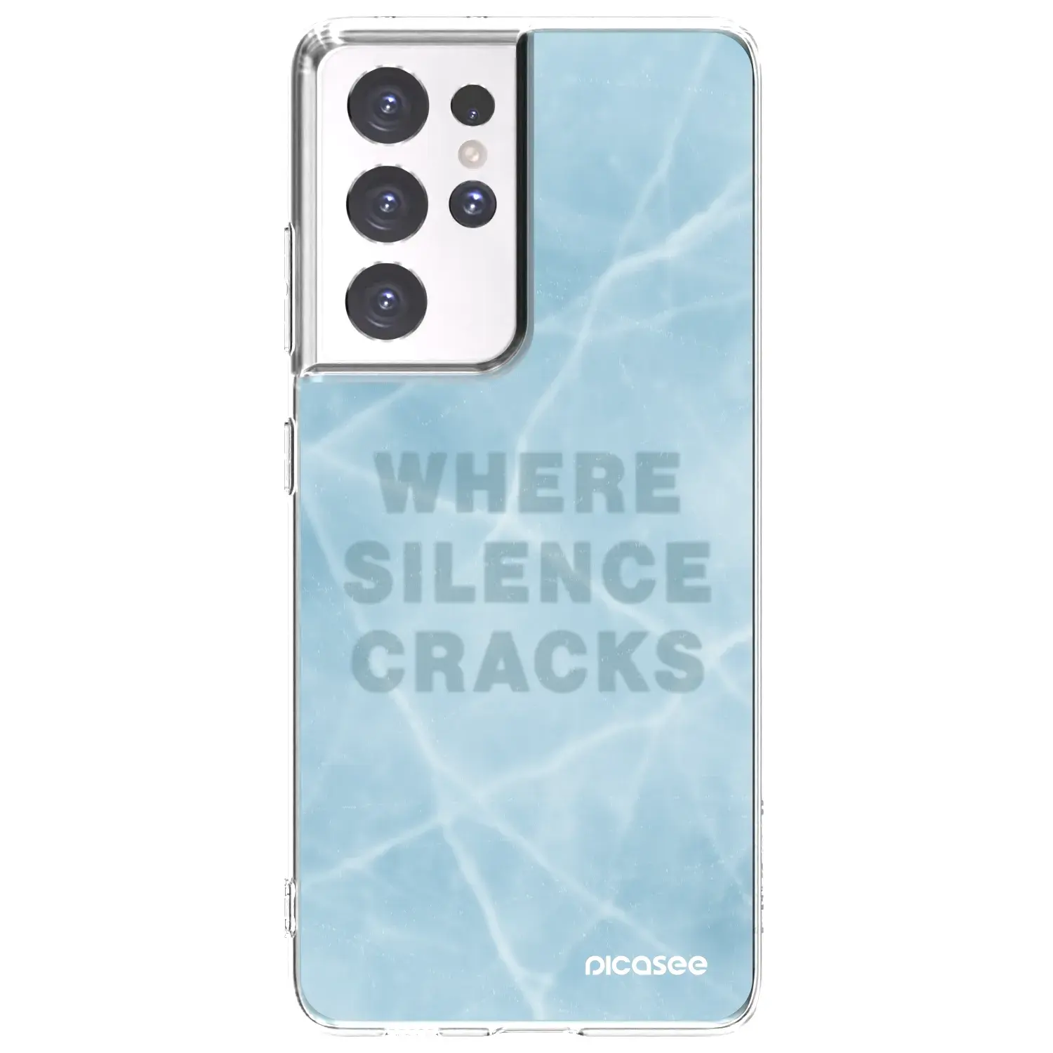 Silikonový průhledný obal pro Samsung Galaxy S21 Ultra 5G G998B - SILENCE