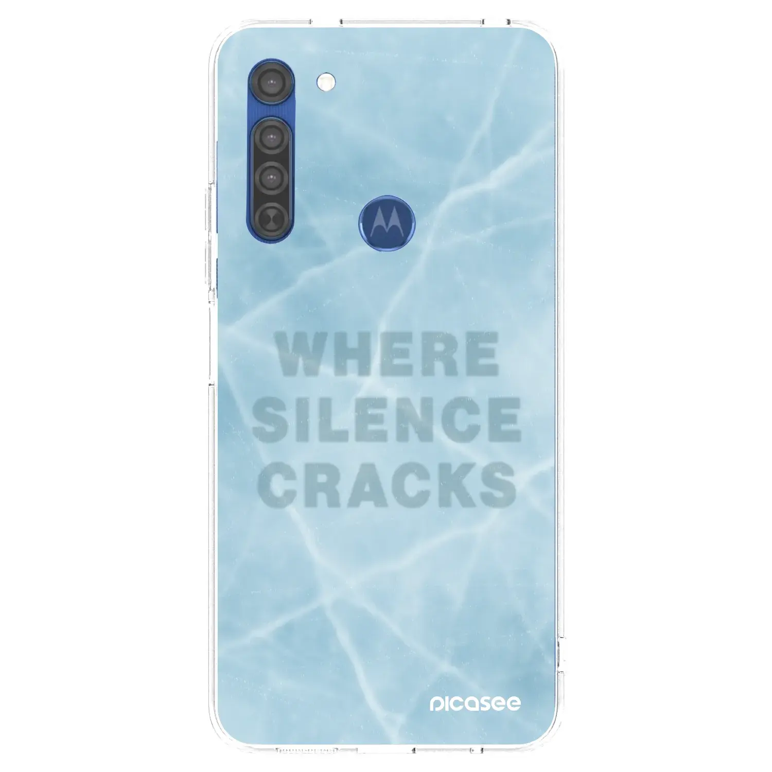 Silikonový průhledný obal pro Motorola Moto G8 - SILENCE