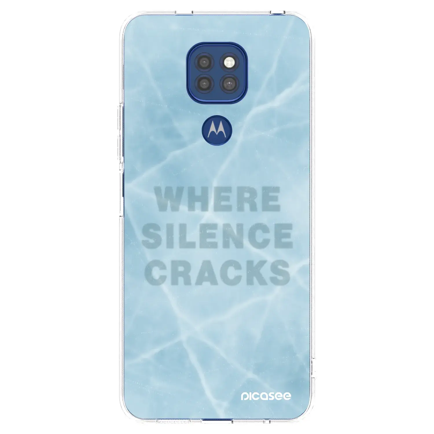 Silikonový průhledný obal pro Motorola Moto G9 Play - SILENCE