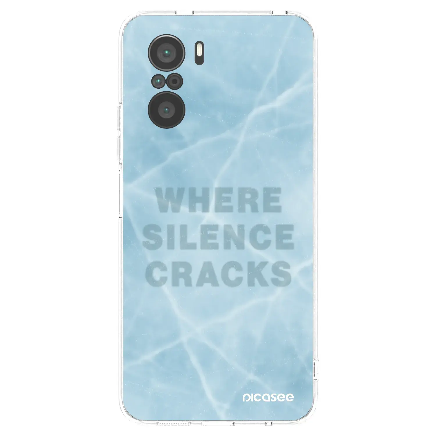 Silikonový průhledný obal pro Xiaomi Poco F3 - SILENCE