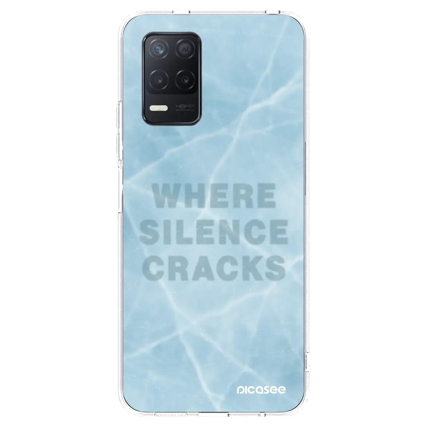 Silikonový průhledný obal pro Realme 8 5G - SILENCE