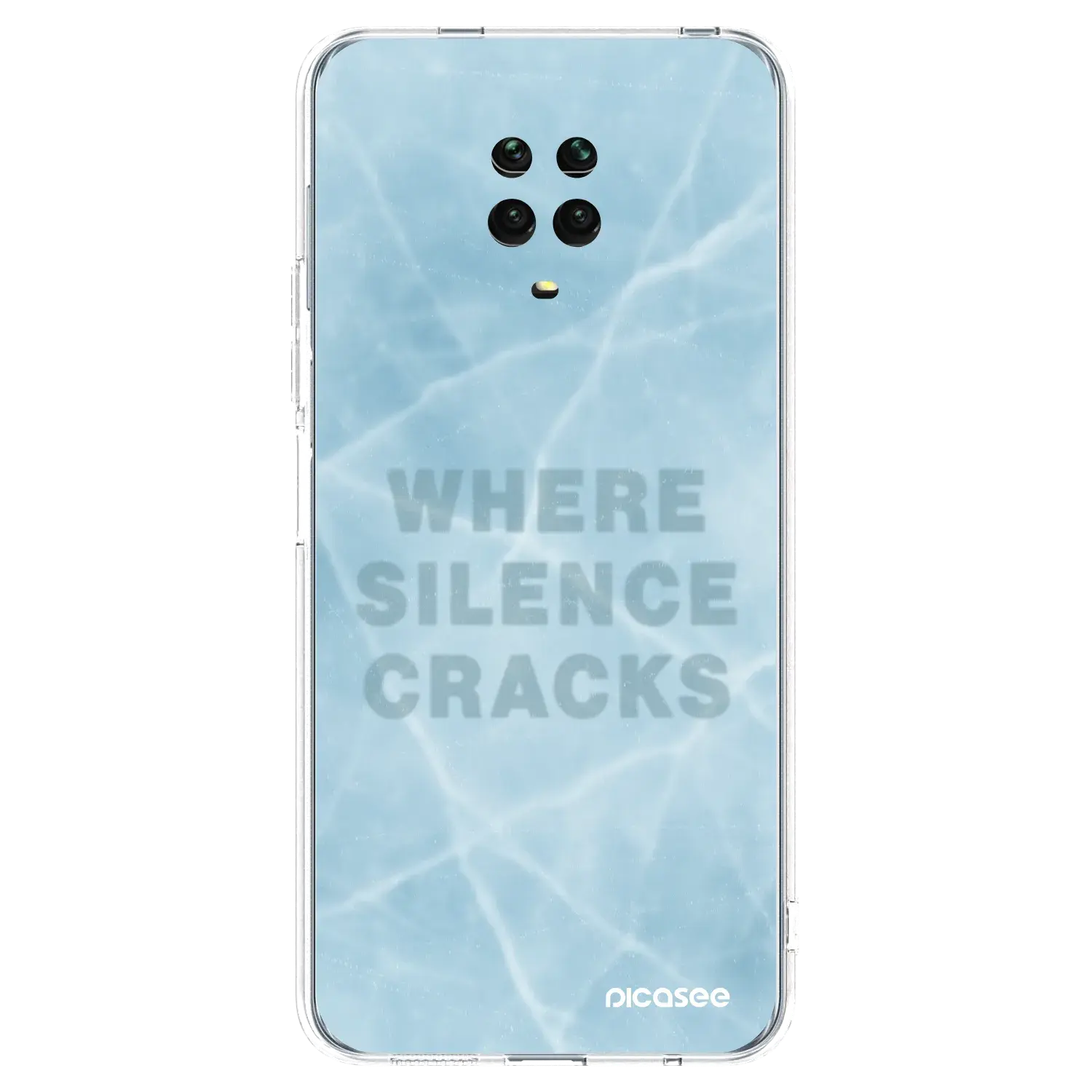 Silikonový průhledný obal pro Xiaomi Redmi Note 9 Pro - SILENCE